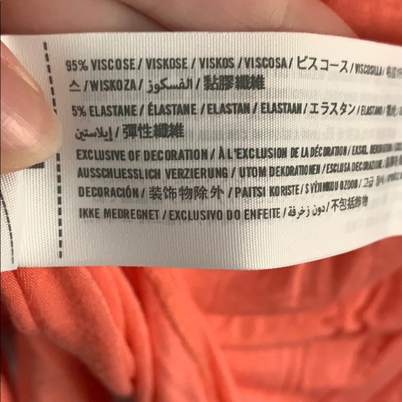 Coral 3/4 sleeve Hollister Tunic shirt - Picture 4 of 4